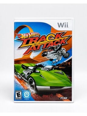 Hot Wheels Track Attack Nintendo Wii CIB Manual Tested Excellent Disc